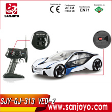 SJY-GJ313-2 VED 4.8 V 500 MAH carro de brinquedo rc carro w / luz 1:14 modelo de carro rc moda branco